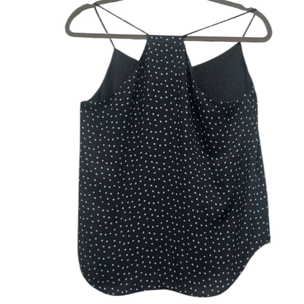 LOFT Navy Polka Dot lined Tank Top size XS (3x$15) - Picture 4 of 9